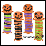 3 Different Halloween Fidgets Ghost, Spider and Jack O Lantern Pumpkin - Wiggle Articulated Jointed Moving Holloween