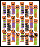 Halloween Jack O Lantern Pumpkin Fidget - Wiggle Articulated Jointed Moving Holloween
