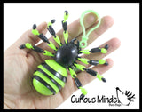 3 Different Halloween Fidgets Ghost, Spider and Jack O Lantern Pumpkin - Wiggle Articulated Jointed Moving Holloween