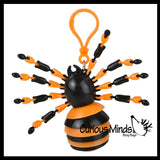 3 Different Halloween Fidgets Ghost, Spider and Jack O Lantern Pumpkin - Wiggle Articulated Jointed Moving Holloween