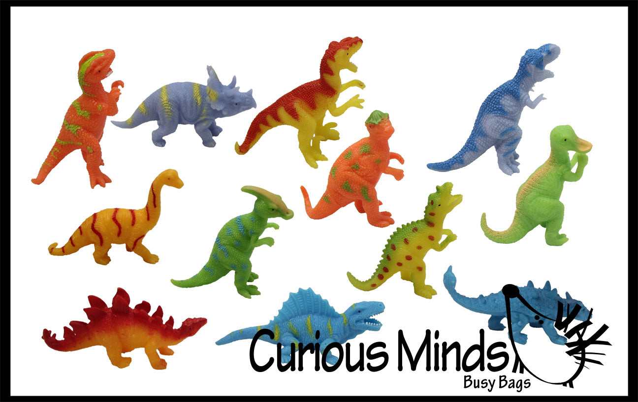Tiny Stretchy Dinosaurs Animal - Sensory Fidget Toy - Dino Party Favor