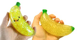 SET OF 2 Banana Stress Balls - Water and Sparkle Filled & Water Bead -  Sensory, Stress, Fidget Toy