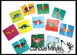 LAST CHANCE - LIMITED STOCK - 12 Mini 2-Piece Puzzles - Beginner Puzzle Busy Bag for Toddlers.  Matching and Memory Game.
