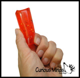 Tiny Water Filled Tube Snake Stress Toy - Squishy Wiggler Sensory Fidget Ball