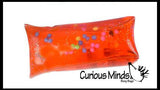 Tiny Water Filled Tube Snake Stress Toy - Squishy Wiggler Sensory Fidget Ball