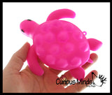 LAST CHANCE - LIMITED STOCK - Sea Turtle Bubble Pop Ball -  Cute Animal Bubble Poppers on Ball Squeeze to Pop - Silicone Push Poke Bubble Wrap Fidget Toy - Press Bubbles to Pop - Bubble Popper Sensory Stress Toy