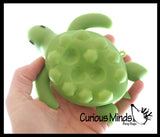 LAST CHANCE - LIMITED STOCK - Sea Turtle Bubble Pop Ball -  Cute Animal Bubble Poppers on Ball Squeeze to Pop - Silicone Push Poke Bubble Wrap Fidget Toy - Press Bubbles to Pop - Bubble Popper Sensory Stress Toy