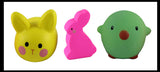 Easter Squishy Set of 3 - Cute Bunnies and Chick Squishy Slow Rise Bunny -  Scented Sensory, Stress, Fidget Toy - Easter Rabbit