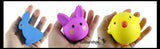 Easter Squishy Set of 3 - Cute Bunnies and Chick Squishy Slow Rise Bunny -  Scented Sensory, Stress, Fidget Toy - Easter Rabbit