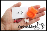 Montessori Alphabet Objects - CVC Word Mini Objects with Word Cards - Montessori Pink Series