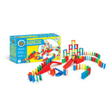 Domino Kinetic Box Set - 118 Piece Set with Stunt Accessories - Bulk Dominoes - Made in the USA - STEM STEAM
