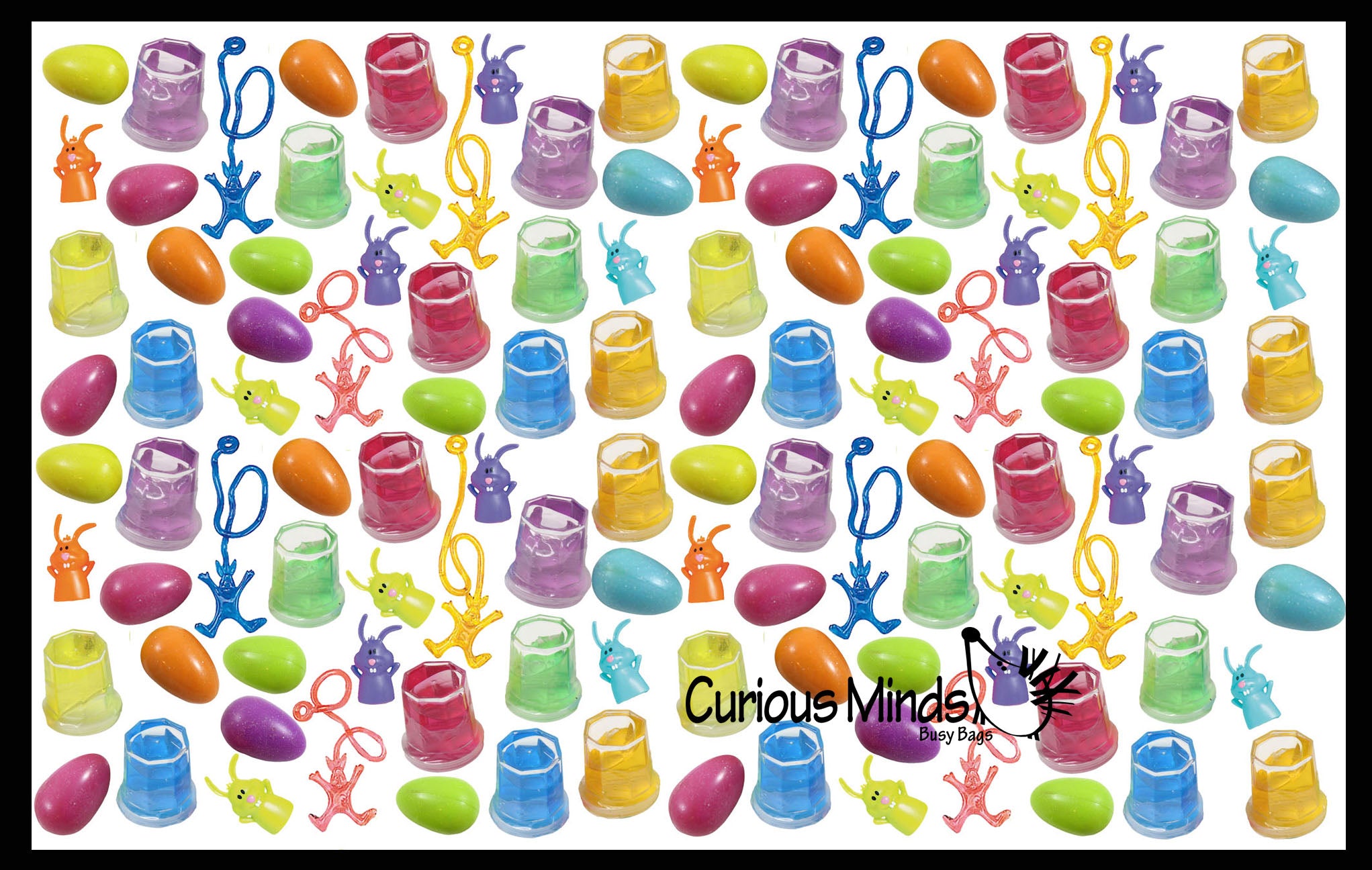 120 Piece Easter Egg Eraser Filler Set - Small Toy Prize Assortment Egg Hunt (10 DOZEN)