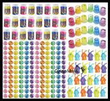 240 Piece Easter Egg Eraser Filler Set - Prize Assortment (20 DOZEN)