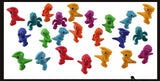 Colorful Tiny Dinosaur Animal Figurines - Mini Dino Toys - Small Novelty Prize Toy - Party Favors - Gift