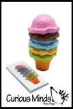 Ice Cream Cone with Pattern Cards - Pretend Play Food Game