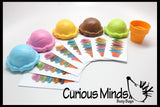 Ice Cream Cone with Pattern Cards - Pretend Play Food Game