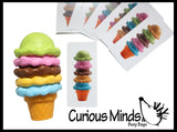 Ice Cream Cone with Pattern Cards - Pretend Play Food Game