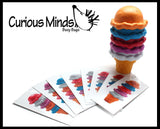 Ice Cream Cone with Pattern Cards - Pretend Play Food Game