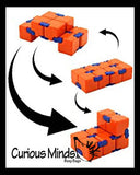 Infinity Cube - Magic Endless Folding Fidget Toy - Flip Over and Over - Bend and Fold Crazy Shapes Puzzle - ADD Anxiety