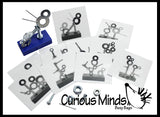 Magnetic Nuts and Bolts Pattern Busy Bag - Teach Magnetism  and visual discrimination with this fun learning activity