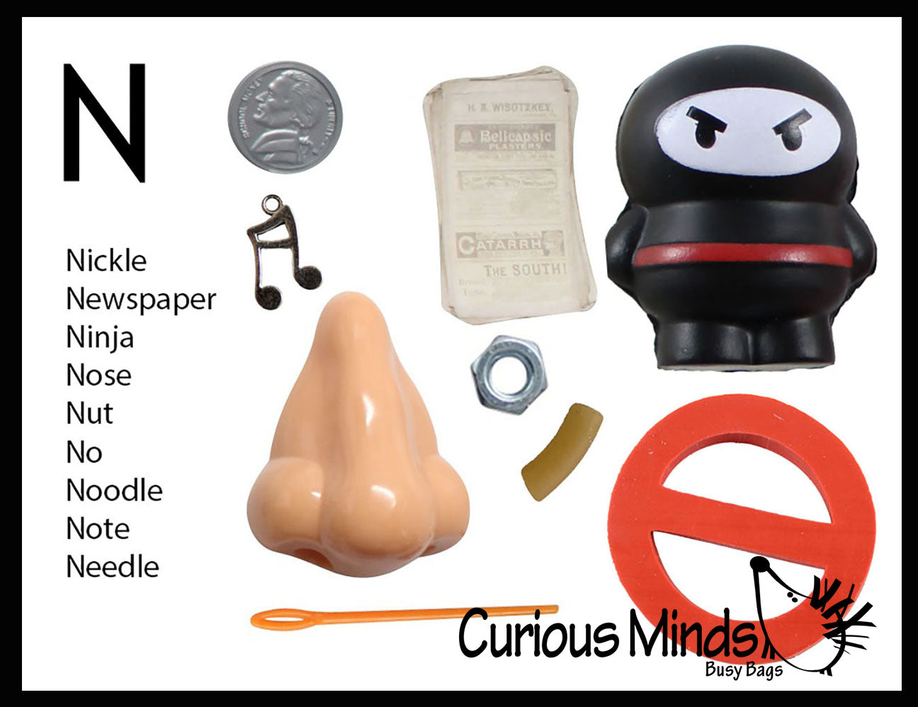 z ALPHABET OBJECTS BY LETTER N
