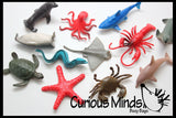 Ocean Sea Life Animal Figurines - Mini Animal Action Figures Replicas - Miniature Ocean, Fish, Aquatic Toy Animal Playset
