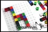 LAST CHANCE - LIMITED STOCK  - SALE - Linking blocks and building baseboard - 2cm connecting cubes - Building block toy set