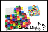 LAST CHANCE - LIMITED STOCK  - SALE - Linking blocks and building baseboard - 2cm connecting cubes - Building block toy set