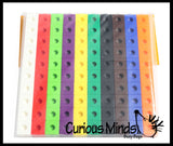 LAST CHANCE - LIMITED STOCK  - SALE - Linking blocks and building baseboard - 2cm connecting cubes - Building block toy set