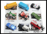 Transportation Vehicles to Matching Cards - Match Cars and Truck Miniatures to Photos