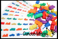 Transportation Vehicles Patterns Busy Bag - Cars, Bus, Helicoptor, Boat, Train, Planes - Educational Toy with Vehicle Manipulatives