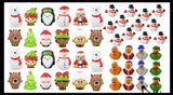 LAST CHANCE - LIMITED STOCK - SALE - 48 Christmas Vinyl Characters and Rubber Duckies - Santa, Gingerbread Man, Snowman, and Elf Ducks and Multiple Christmas Themed Characters Cute Holiday Party Favor Decoration Gifts (4 Dozen)