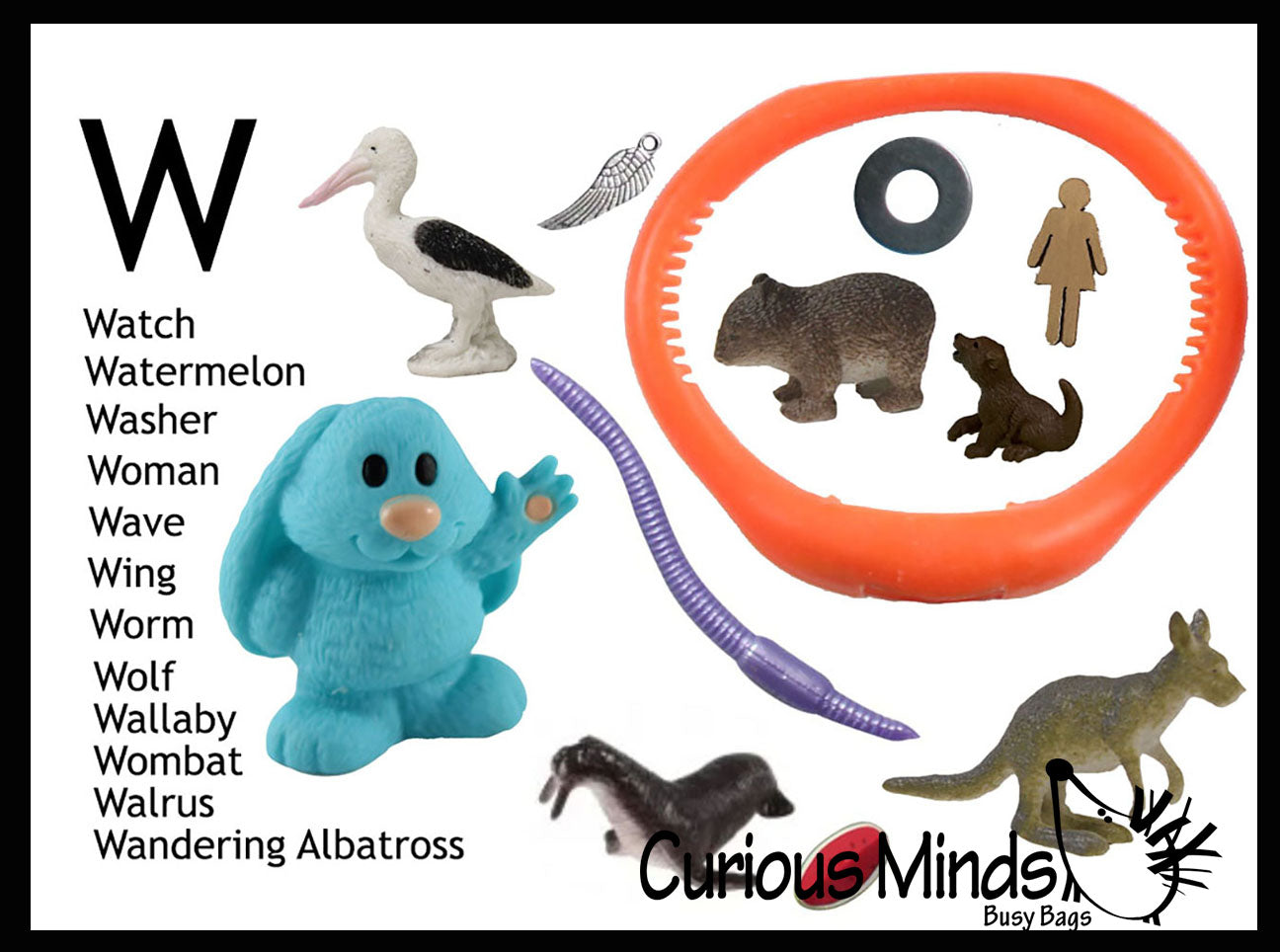 z ALPHABET OBJECTS BY LETTER W