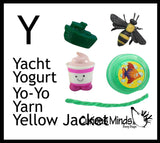 z ALPHABET OBJECTS BY LETTER Y