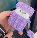 CLEARANCE / SALE / WHOLESALE - Case for AirPods - Bubble Pop Flip Fidget Toy - Silicone Push Poke Bubble Wrap Fidget Toy - Press Bubbles to Pop the Bubbles Down Then Flip it over and Do it Again - Bubble Popper Sensory Stress Toy