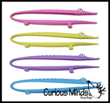 Large Alligator Tong - Safety Plastic Tweezers for Children - Fine Motor Tools, Occupational Therapy, Special Needs, Sensory Bin, Preschool Tools