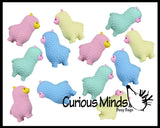 Cute Alpaca / Llama Soft Fluff- Filled Squeeze Stress Balls  -  Sensory, Stress, Fidget Toy