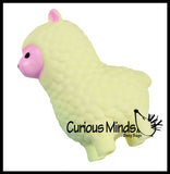 Cute Alpaca / Llama Soft Fluff- Filled Squeeze Stress Balls  -  Sensory, Stress, Fidget Toy