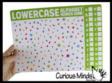 LAST CHANCE - LIMITED STOCK - SALE -Learning Seek and Find Dry Erase & Wipe Off -  Activity Pages - Set of 6 - Uppercase/Lowercase/Numbers 1-20/Colors/Shapes
