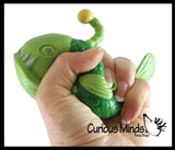 Angler Fish Cute Sea Creatures Stretchy and Squeezy Toy - Crunchy Bead Filled - Fidget Stress Ball - Flashlight Fish