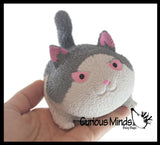 Angry Cat Soft Fluff Doh - Filled Squeeze Stress Balls  -  Sensory, Stress, Fidget Toy Super Soft Kitty