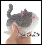 Angry Cat Soft Fluff Doh - Filled Squeeze Stress Balls  -  Sensory, Stress, Fidget Toy Super Soft Kitty