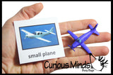 In the Air Transportation Replicas to Matching Cards - Match Airplanes, Jets and other Miniatures to Photos