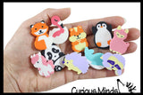 LAST CHANCE - LIMITED STOCK - Animal Mix Adorable Erasers - Novelty and Functional Adorable Eraser Novelty Treasure Prize, School Classroom Supply, Math Counters - Sorting - Party Favor