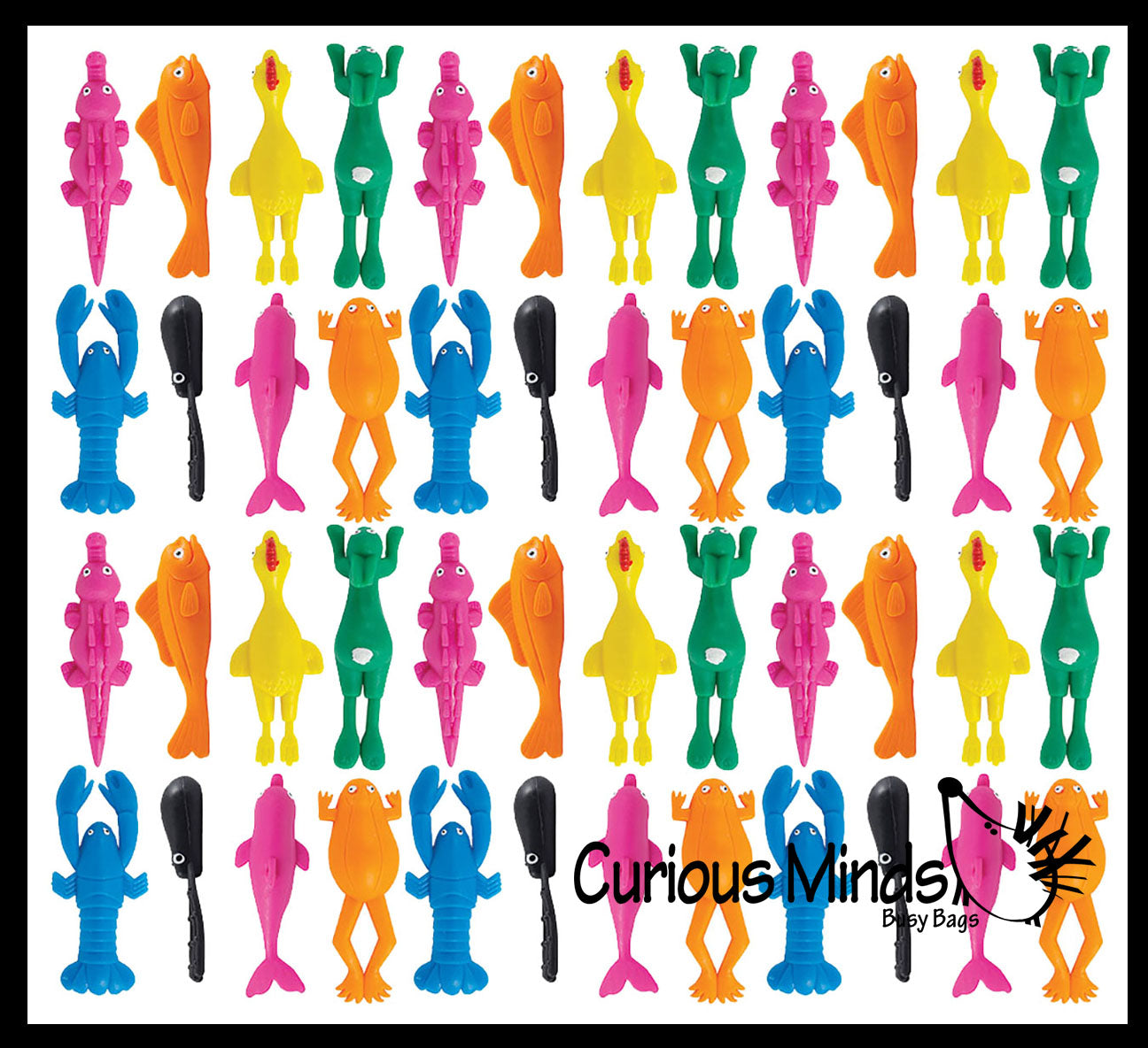 LAST CHANCE - LIMITED STOCK - SALE  - Stretchy Sling Shot Critters  - Shooting Flying Sensory Fidget Toy Party Favors - Easter egg Filler - Treasure Toys
