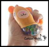 BULK - WHOLESALE -  SALE - Animal Water Bead Filled Squeeze Stress Balls - Pig, Panda, Bear, Cat -  Sensory, Stress, Fidget Toy