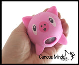 BULK - WHOLESALE -  SALE - Animal Water Bead Filled Squeeze Stress Balls - Pig, Panda, Bear, Cat -  Sensory, Stress, Fidget Toy