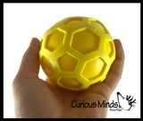 Honeycomb Color Changing Soft Doh Filled Stretch Ball with Mesh Web - Ultra Squishy and Moldable Relaxing Sensory Fidget Stress Toy
