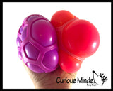 Honeycomb Color Changing Soft Doh Filled Stretch Ball with Mesh Web - Ultra Squishy and Moldable Relaxing Sensory Fidget Stress Toy