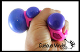 NeeDoh Atomic Color Changing Soft Doh Filled Stretch Ball with Mesh Web - Ultra Squishy and Moldable Relaxing Sensory Fidget Stress Toy Nee Doh